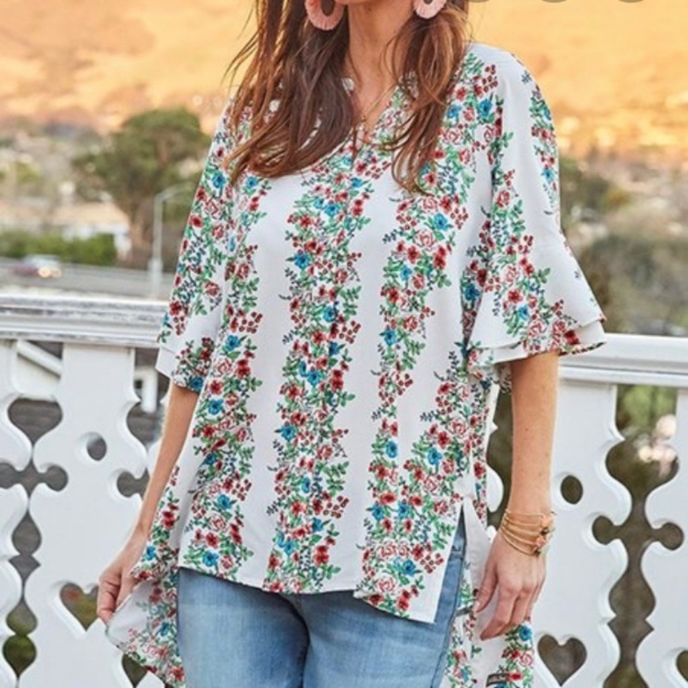 MATILDA JANE Our Atlas Floral Tunic Top XL